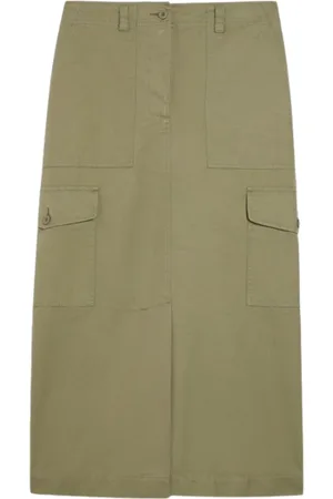Max Mara Dames, Rokken, Groen, Maat: S Katoen