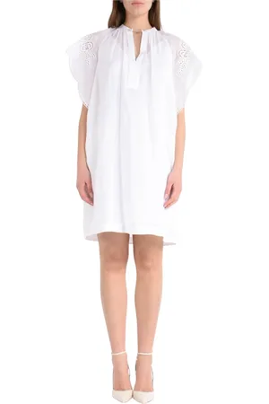 Max Mara Dames, Jurken, Wit, Maat: L