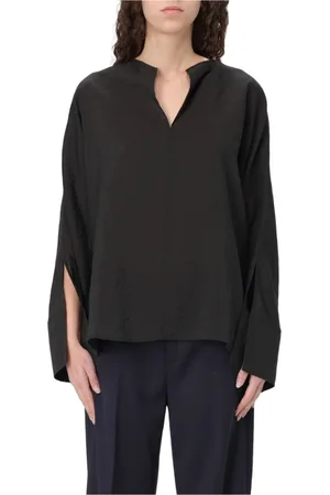 Dondup Dames, Blouses & Shirts, Zwart, Maat: XS Katoen