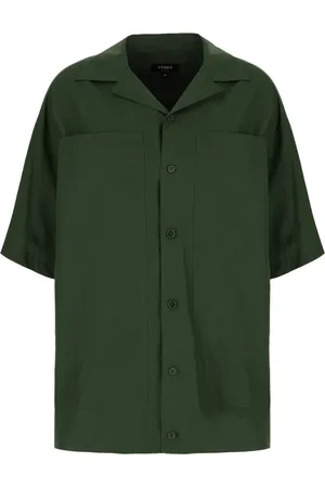 Fendi Heren, Overhemden, Groen, Maat: M