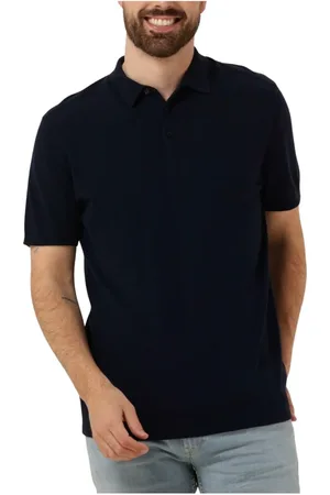 SELECTED Heren, Tops, Blauw, Maat: M Zijde