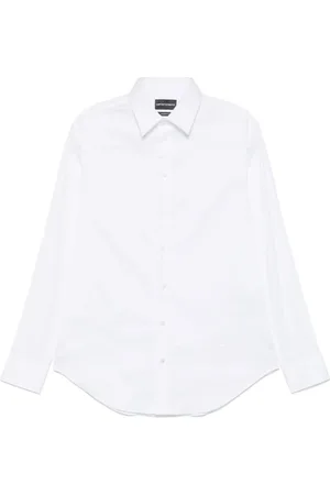 Emporio Armani Heren, Overhemden, Wit, Maat: M
