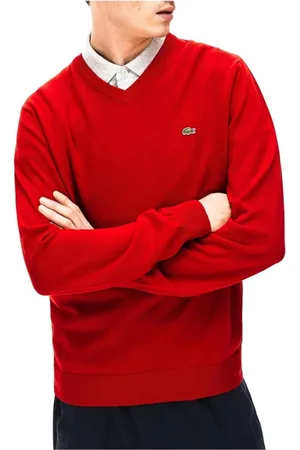 Lacoste Heren, Truien, Rood, Maat: L Katoen