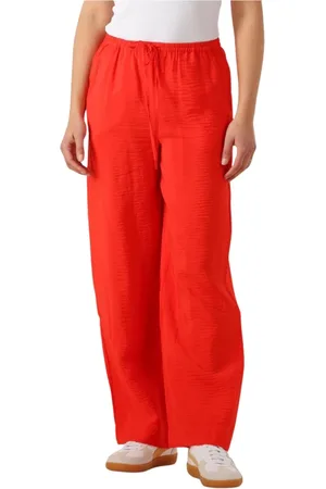 Moss Copenhagen Dames, Broeken, Rood, Maat: XL