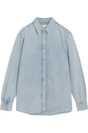 Calvin Klein Dames, Blouses & Shirts, Blauw, Maat: S Denim