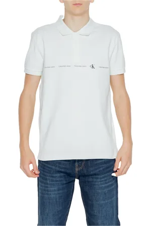 Calvin Klein Heren, Tops, Wit, Maat: S Katoen
