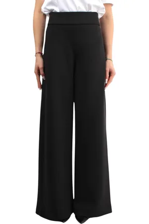 Max Mara Dames, Broeken, Zwart, Maat: L Poliester