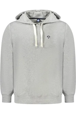 North Sails Heren, Sweatshirts & Hoodies, Grijs, Maat: L Katoen