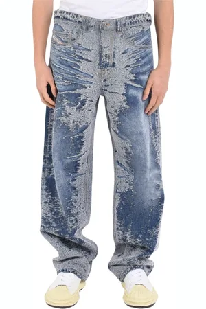 Diesel Heren, Jeans, Blauw, Maat: W33 Leer