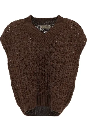 GENTRYPORTOFINO Dames, Truien, Bruin, Maat: M