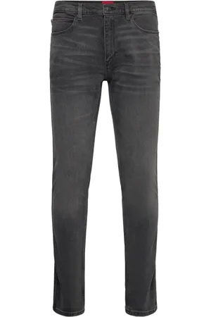 HUGO BOSS Heren, Jeans, Grijs, Maat: W30 L34 Katoen