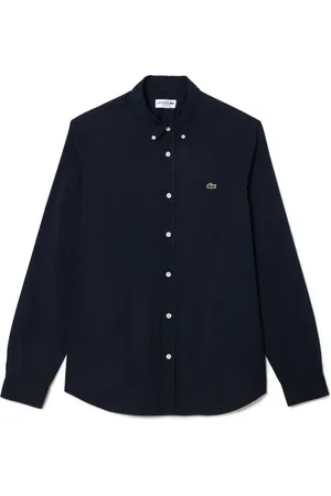 Lacoste Heren, Overhemden, Blauw, Maat: 6XL Katoen