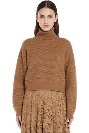 Max Mara Dames, Truien, Bruin, Maat: M Kasjmier