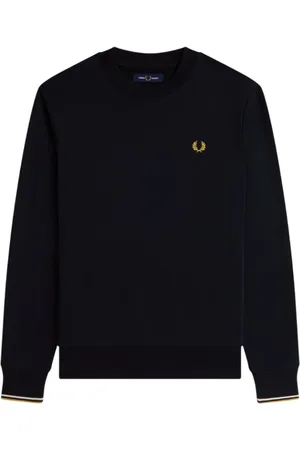Fred Perry Heren, Sweatshirts & Hoodies, Blauw, Maat: S Katoen