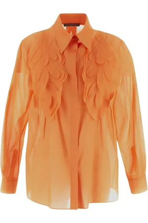 Alberta Ferretti Dames, Blouses & Shirts, Bruin, Maat: S Katoen