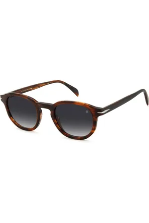 DB EYEWEAR BY DAVID BECKHAM Unisex, Accessoires, Bruin, Maat: 49 MM Leer