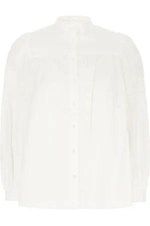 Max Mara Dames, Blouses & Shirts, Wit, Maat: XS Katoen