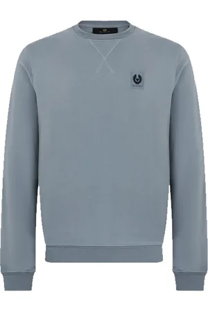 Belstaff Heren, Sweatshirts & Hoodies, Blauw, Maat: S Katoen