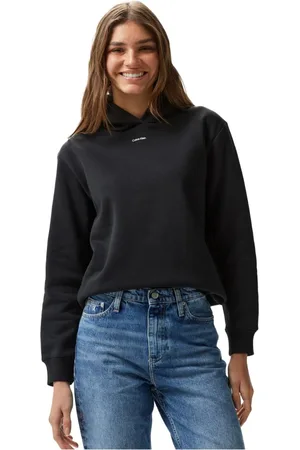 Calvin Klein Dames, Sweatshirts & Hoodies, Zwart, Maat: S Katoen
