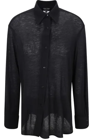 Tom Ford Dames, Blouses & Shirts, Zwart, Maat: 3XS Kasjmier