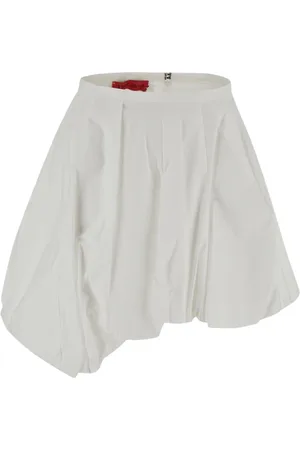 Thelatest Dames, Rokken, Wit, Maat: 2XS