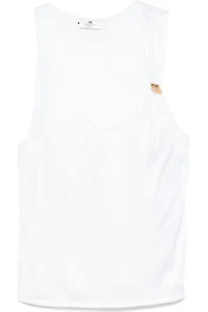 Elisabetta Franchi Dames, Tops, Wit, Maat: M