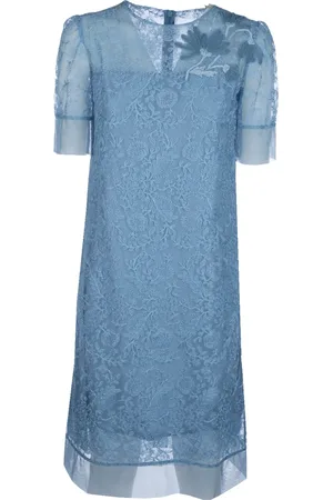 ERMANNO SCERVINO Dames, Jurken, Blauw, Maat: XL