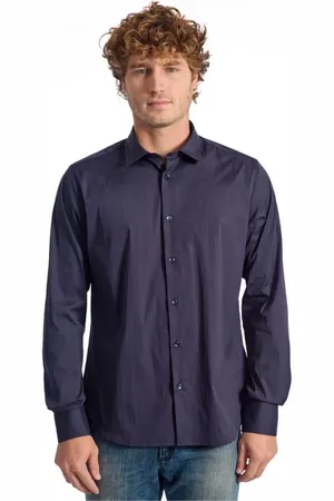 BALDININI Heren, Overhemden, Blauw, Maat: XL Katoen