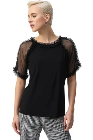 Joseph Ribkoff Dames, Blouses & Shirts, Zwart, Maat: 2XL