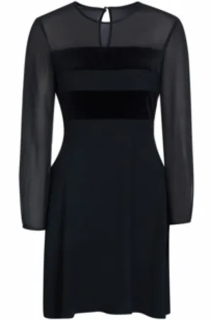 Tommy Hilfiger Dames, Jurken, Zwart, Maat: 2XS