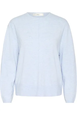 INWEAR Dames, Truien, Blauw, Maat: M Wol