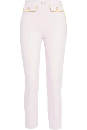 Elisabetta Franchi Dames, Broeken, Roze, Maat: L