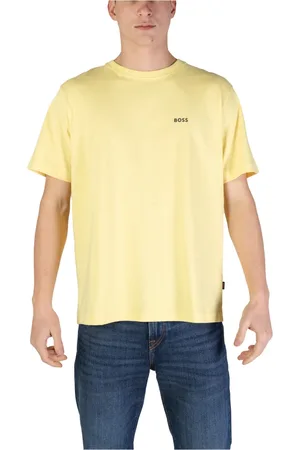 HUGO BOSS Heren, Tops, Geel, Maat: M Katoen