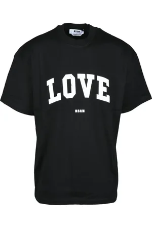 Msgm Heren, Tops, Zwart, Maat: XL Katoen