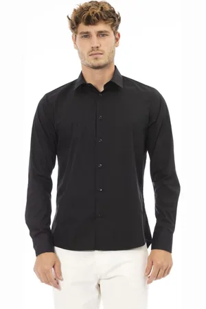 BALDININI Heren, Overhemden, Zwart, Maat: 4XL