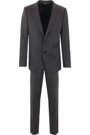 Dolce & Gabbana Heren, Pakken, Grijs, Maat: M Wol