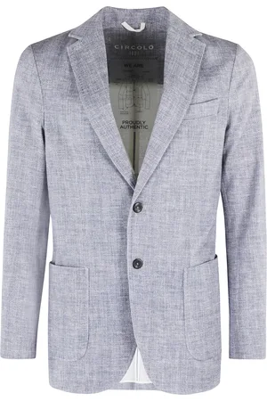Circolo Heren, Jassen, Blauw, Maat: M Linnen