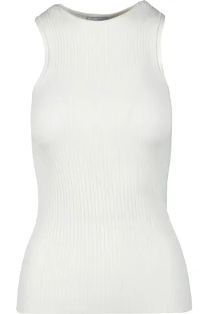 Calvin Klein Dames, Tops, Wit, Maat: M Viscose