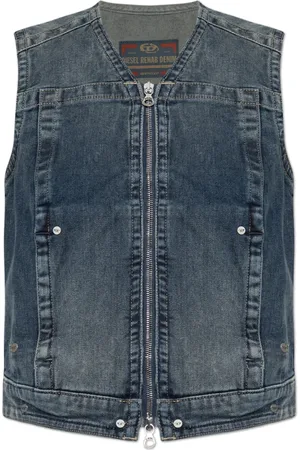 Diesel Dames, Jassen, Blauw, Maat: S Denim