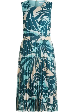 Betty & Co Dames, Jurken, Blauw, Maat: 3XL Chiffon