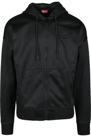 Diesel Heren, Sweatshirts & Hoodies, Zwart, Maat: M Katoen