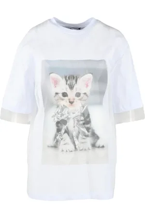 Msgm Dames, Tops, Wit, Maat: S Katoen