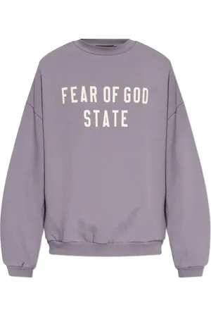 FEAR OF GOD Heren, Sweatshirts & Hoodies, Paars, Maat: S Katoen