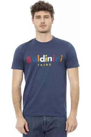 BALDININI Heren, Tops, Blauw, Maat: XS Katoen