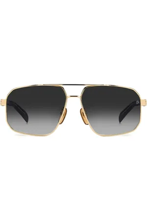 DB EYEWEAR BY DAVID BECKHAM Unisex, Accessoires, Geel, Maat: 61 MM