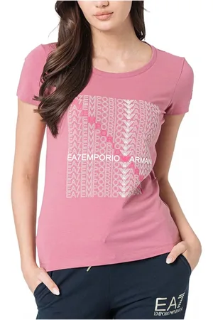 EA7 Dames, Tops, Roze, Maat: XS Katoen