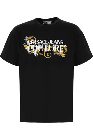 VERSACE Heren, Tops, Zwart, Maat: XL Katoen