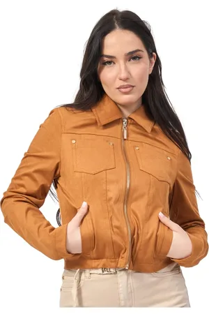 Gaudi Dames, Jassen, Bruin, Maat: XL Suède