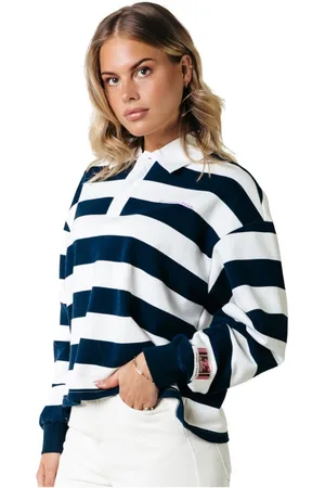 Colourful rebel Dames, Tops, Blauw, Maat: M Katoen