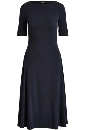 Ralph Lauren Dames, Jurken, Blauw, Maat: XL Katoen